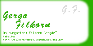 gergo filkorn business card